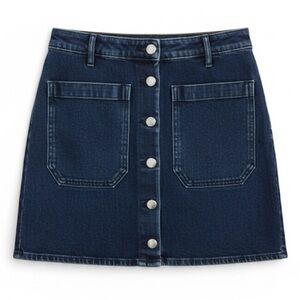 Seafarer “Patty” Blue Denim Jean Skirt Italian Size 26 Or US Size 4 EUC!